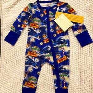 NWT Little Snuggles - Charlie's Project - Polar Express Bamboo Sleeper 6-9 month